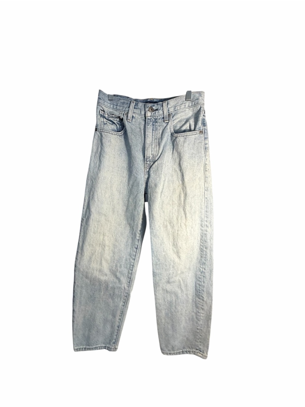 Levis Barrel Crop Light Wash Womens Jeans - Classic Straight Fit Sz 24